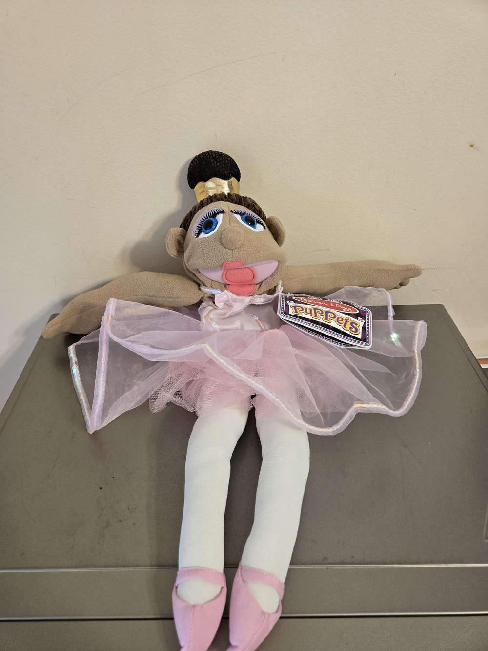 Melissa & Doug Tina Prima Ballerina 21" Plush Hand Puppet
